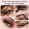 12 Pcs Angled Eyeliner Brush Set, Brow Tint Brush Precision Thin Multi-use for Brow Tinting Eyeliner Application view 3