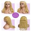Surrku Burmese Curly Deep Wig 613 Blonde 13x4 Lace Front Wig Human Hair, 100% Real Human Hair 150% Density HD Lace, Pre-Plucked Natural Hairline for Women, Triple Lifespan 3X(24inch) view 2