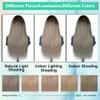 34 Inch Ash Blonde Wig Human Hair 200% 13x6 HD Lace Front Straight Wigs view 3