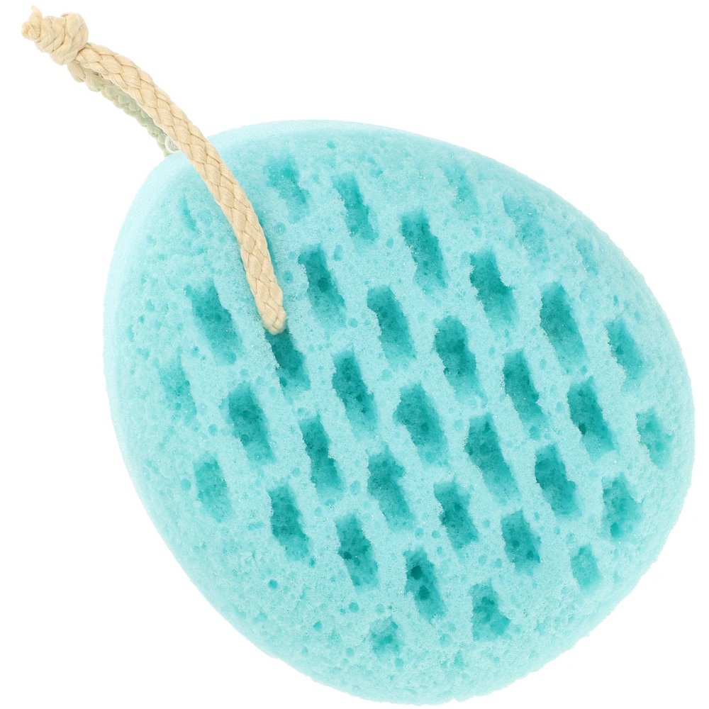 KICHOUSE Soft Exfoliating Bath Sponge Back Scrubber 1pcs Water Drop Shape Reusable Body Sponge for Shower and Skin Cleaning Bath Supplies