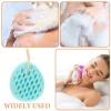 KICHOUSE Soft Exfoliating Bath Sponge Back Scrubber 1pcs Water Drop Shape Reusable Body Sponge for Shower and Skin Cleaning Bath Supplies view 3