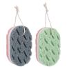 2 PCS 3-Layer Bath Sponges, Soft Shower Sponges Reusable Body Exfoliating Sponge Exfoliating Bath Sponge with Hanging Straps Colorful LuffaSponge view 1