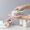 2 PCS 3-Layer Bath Sponges, Soft Shower Sponges Reusable Body Exfoliating Sponge Exfoliating Bath Sponge with Hanging Straps Colorful LuffaSponge view 4