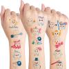 10 Sheets Teeth Temporary Tattoos for Kids Birthday Party Supplies, teeth Themed Stickers Cartoon Decorations Gifts for Boys Girls view 1