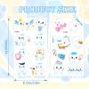 10 Sheets Teeth Temporary Tattoos for Kids Birthday Party Supplies, teeth Themed Stickers Cartoon Decorations Gifts for Boys Girls view 2