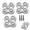 3 Packs 5 Heads White Electric Replacement Shaver Blades, Compatible with Freebird Flex Series Electric Shaver, Tita-nium Alloy Cutter Head Refills for Women view 1