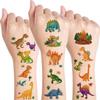 10 Sheets Dinosaur Temporary Tattoos for Kids,Cute Dinosaur Stickers for Birthday Parties, Carnival Favors, Classroom Rewards for Boys and Girls view 1