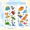 10 Sheets Dinosaur Temporary Tattoos for Kids,Cute Dinosaur Stickers for Birthday Parties, Carnival Favors, Classroom Rewards for Boys and Girls view 3