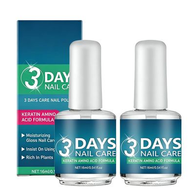 3 Days Nail Care, 2026 Upgrade 3 Days Nail Care Oil with Keratin, Fast Strengthening Moisturizing Nail Care Polish Oil for Dry Weak Nails (2 PCS)