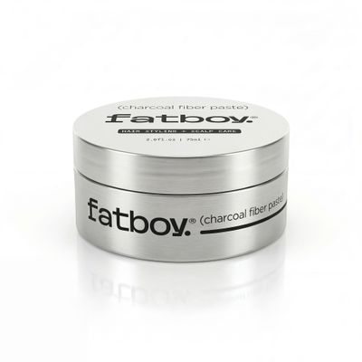 Fatboy Hair Charcoal Fiber Paste, Matte Styling Paste, Oil Absorbing, Rose-Coffee Scent, Paste