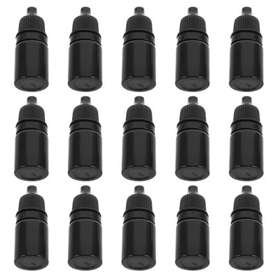Black Plastic Dropper Bottles with Caps 5ml 50Pcs for Essential Oils