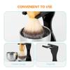LALADEFIEE Shaving Brush Acrylic Beard Brush Holder 2pcs Set with Support for Men's Grooming and Shaving Accessories view 4