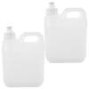 PRETYZOOM 2pcs 2l Pump Dispenser Bottles for Body Wash and Shower Gel, Reusable Semi- Plastic Travel Containers with Leak-Resistant Pumps for Bathroom and Personal Care view 1