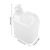 PRETYZOOM 2pcs 2l Pump Dispenser Bottles for Body Wash and Shower Gel, Reusable Semi- Plastic Travel Containers with Leak-Resistant Pumps for Bathroom and Personal Care view 2