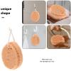Angoily 3pcs Sponges Soft Exfoliating Shower Puff for Newborns and Adults Gentle Bath Rubbing Sponge Bath Accessories Light Brown view 3