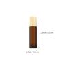 10 Bottle Wood Ball Glass 10ml and Roller Brown Steel with Lid Pack view 2