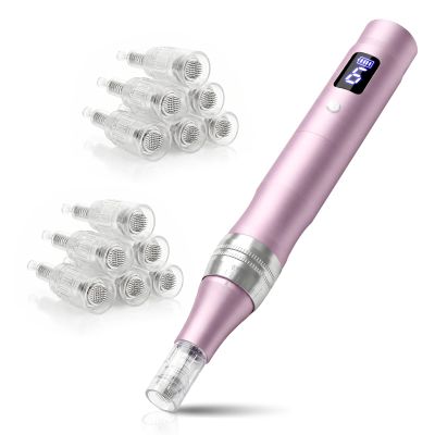 Professional Home Microneedle Pen Set,Derma Roller Pen - 0.25 mm,A Birthday Gift For Women's Health