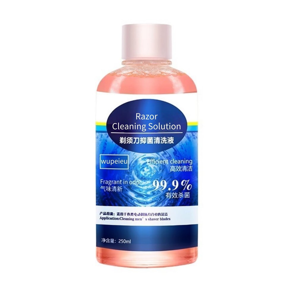 250ml Razor Cleaning Solution, Compatible With Braun, Compatible With Philips, Compatible With Panasonic. Suitable For 99% Of Razors And Hair Clippers(1 PCS)