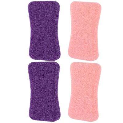 BETOOKY 4pcs Foot Pumice Stone Callus Remover Foot Scrubber for Dead Skin Exfoliating Pedicure Tools with Handheld File for Home Care