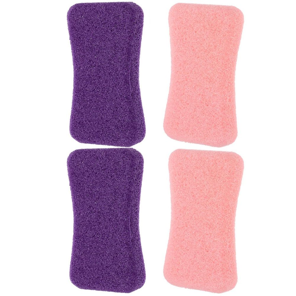 BETOOKY 4pcs Foot Pumice Stone Callus Remover Foot Scrubber for Dead Skin Exfoliating Pedicure Tools with Handheld File for Home Care