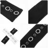 BESPORTBLE 2pcs Women Punk Grunge Wide Grommet Eyelet Elastic Headbands Hollow out Studded Hairbands Stretchy Fashion Hair Accessories for Casual and Festival Wear view 3