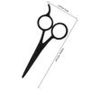 HAKIDZEL 2pcs Stainless Steel Beard Shaping Scissors Small Facial Hair Scissors with Black Handle for Mustache Care and Eyebrow Trimming Travel Grooming Kit view 2