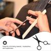 HAKIDZEL 2pcs Stainless Steel Beard Shaping Scissors Small Facial Hair Scissors with Black Handle for Mustache Care and Eyebrow Trimming Travel Grooming Kit view 3