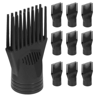 CATIEBYE 10pcs Universal Blow Dryer Nozzle Comb Attachment, Long Straight Hair Dryer Concentrator, Hair Styling Tool for Salon and Home Use