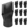 CATIEBYE 10pcs Universal Blow Dryer Nozzle Comb Attachment, Long Straight Hair Dryer Concentrator, Hair Styling Tool for Salon and Home Use view 1