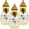 Abaodam 3pcs 12ml Refillable Roll on Bottles for Essential Oils and Perfume, Glass Small Empty Roller Bottles with Leak Seal for Travel and Personal Care Assorted style view 3