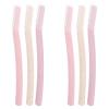 INOOMP 6pcs Stainless Steel Eyebrow Grooming Kit Eyebrow Trimming Tools Facial Hair Remover Makeup Tool for Men and Women Random Color view 1