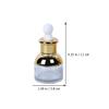 jojofuny 4pcs Glass Dropper Bottles Set 20ml 30ml Cosmetic Oil Containers Refillable Essential Oil Bottles with Droppers for Travel and Skincare Sample Liquid Storage view 2