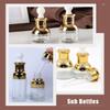 jojofuny 4pcs Glass Dropper Bottles Set 20ml 30ml Cosmetic Oil Containers Refillable Essential Oil Bottles with Droppers for Travel and Skincare Sample Liquid Storage view 4