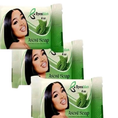 BYENBLAN Asosi Soap - 3 pcs Refreshing Cleansing Bar for Face and Body - Gently Removes Dirt and Impurities - Keeps Skin Feeling Fresh and Smooth