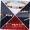 VOSAREA Crystal Headband for Women Chic Party Hair Accessories with Gold Tone Stylish Rhinestone Hair Decor view 3