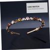 VOSAREA Crystal Headband for Women Chic Party Hair Accessories with Gold Tone Stylish Rhinestone Hair Decor view 4