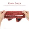 PAMINGONO Cat Ear Face Wash Headband for Women, Comfortable Stretch Skincare Hairband, Red Makeup Headband for Facial Cleaning and Spa Use view 4