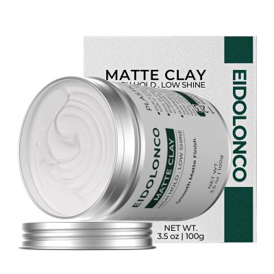 EIDOLONCO Hair Clay for Men, Strong Hold, Matte Paste, Volume & Texture