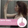 Mobestech Candy Color Bath Loofah Mesh Shower Ball, Foaming Scrubber Bath Sponge for Personal Cleansing, Soft Exfoliating Shower Puff Suitable for Women and Daily Bathing Random Color view 4
