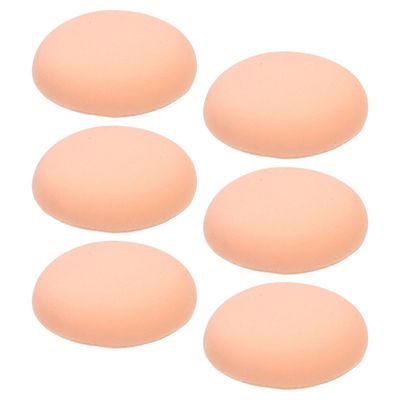DOITOOL 6pcs Makeup Sponges for Face Powder Puff Set, Soft Supple round Cosmetic Blenders, Dual-use Dry and Wet Application, Suitable for Smooth Foundation and Powder Makeup