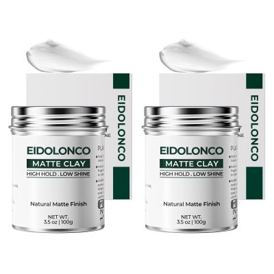 EIDOLONCO Hair Clay for Men, Strong Hold, Matte Paste, Volume & Texture