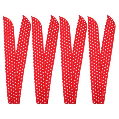 OSOLADY 4pcs Women Polka Dot Headbands Red Hair Hoops Stretchy Holders for Makeup Hair Accessories