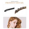 VILLCASE 3 Pcs Baroque Pearl Headbands Set with Alloy Base, Retro Style Hairband Accessories for Women, Elegant Party and Wedding Hair Hoops, Rhinestone, and Teardrop Pearls view 4