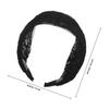 SMASOLO Wide Lace Headband for Women, Wide Hairband with Ruffled Design, Decorative Headdress for Outdoor and Everyday Use view 2