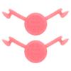 Luxshiny Silicone Smile Corrector Facial Exerciser 2pcs Pink Lip Muscle Trainer Double Chin Reducer Face Trainer Device for Women Beauty Care view 1
