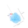 EXQUIMEUBLE 2pcs Unicorn Bathing Mesh Shower Balls Bubble Net for Exfoliating Body Scrubber Spa Puff in Pink and Blue for Gentle Bathing view 2