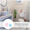EXQUIMEUBLE 2pcs Unicorn Bathing Mesh Shower Balls Bubble Net for Exfoliating Body Scrubber Spa Puff in Pink and Blue for Gentle Bathing view 4