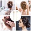 4pcs Retro Chinese Style Alloy Hair Sticks Hanfu Headdress Ancient Hair Chopsticks Women Pin Set for Traditional Updo and Bun Styling Color view 4