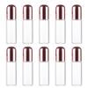 5ml Rose Gold Cap Glass Roller Bottles Refillable Essential Oil Perfume Roll on Bottle with Stainless Steel Ball for Travel and Personal Care view 1
