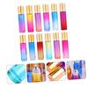 HEALLILY 20pcs 10ml Glass Essential Oil Roller Bottles Empty Roll-on Bottles for Aromatherapy and Perfume Refillable Mini Roller Ball for Travel and Personal Care Random Color view 3